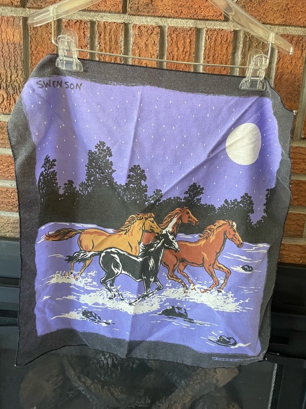 Vintage Horse Print Bandana
